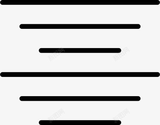 对齐调整居中图标svg_新图网 https://ixintu.com 对齐 居中 文本 段落 设计工具精简 调整
