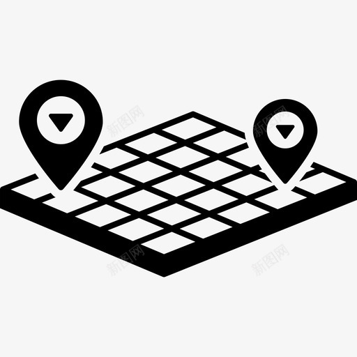 三维位置图地图和标志数据分析图标svg_新图网 https://ixintu.com 三维位置图 地图和标志 数据分析