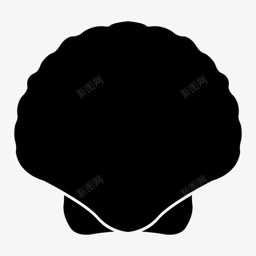 贝壳贻贝海鲜图标svg_新图网 https://ixintu.com 海鲜 贝壳 贻贝