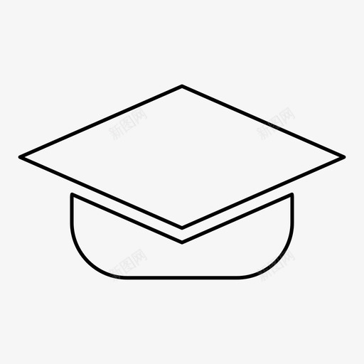 学校大学帽子图标svg_新图网 https://ixintu.com 大学 学校 帽子