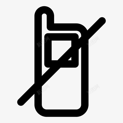 禁止电话阻止电话呼叫图标svg_新图网 https://ixintu.com 呼叫 媒体粗体 手动 禁止电话 锁定 阻止电话