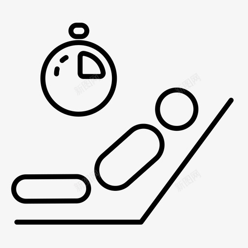 放松时间椅子延迟图标svg_新图网 https://ixintu.com 休息室 延迟 放松时间 机场 椅子