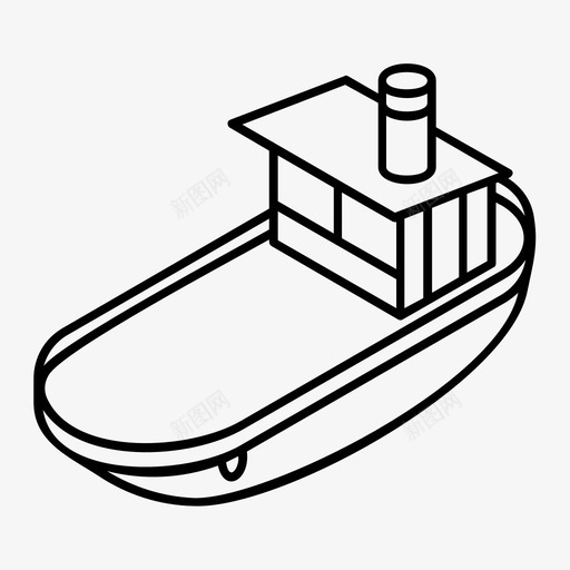 船救生艇海图标svg_新图网 https://ixintu.com 救生艇 海 船 运输
