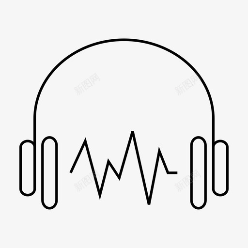 耳机音乐听图标svg_新图网 https://ixintu.com 听 婚礼庆典 歌曲 派对 耳机 音乐