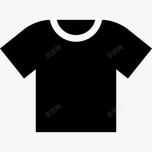 T恤衣服运动衫图标svg_新图网 https://ixintu.com T恤 夏季 衣服 运动衫