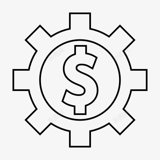 财务优势效益图标svg_新图网 https://ixintu.com 优势 利润 收益 效益 经济 财务 银行
