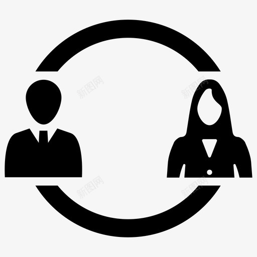 协作交流互动图标svg_新图网 https://ixintu.com 互动 交流 企业管理 协作 网络