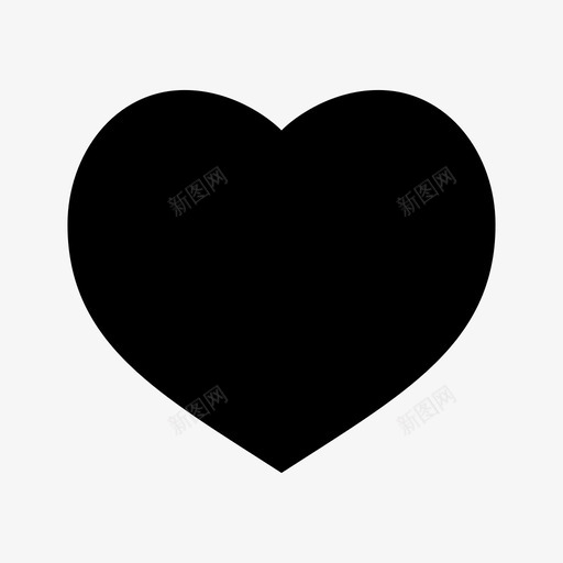 心心形爱图标svg_新图网 https://ixintu.com 心 心形 爱