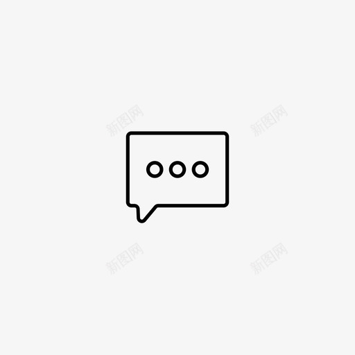 聊天评论信息图标svg_新图网 https://ixintu.com ui基本图标 信息 消息 聊天 评论