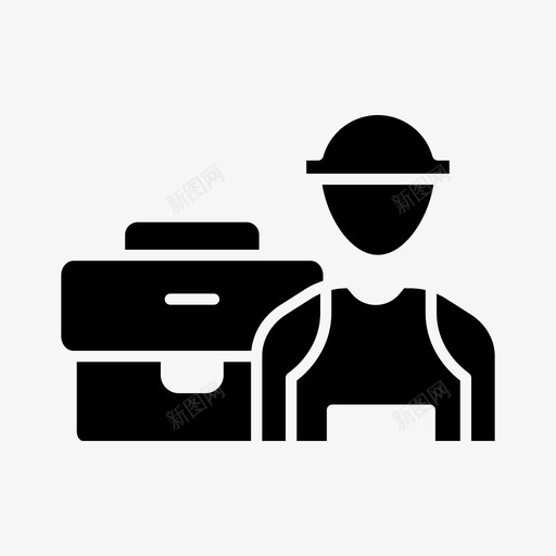 商人雇员劳工图标svg_新图网 https://ixintu.com 劳工 商人 雇员