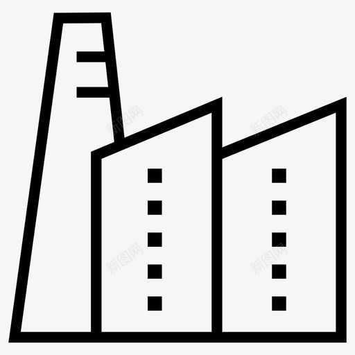 工厂厂房工业图标svg_新图网 https://ixintu.com 制造厂 厂房 大纲收集 工业 工厂 生产