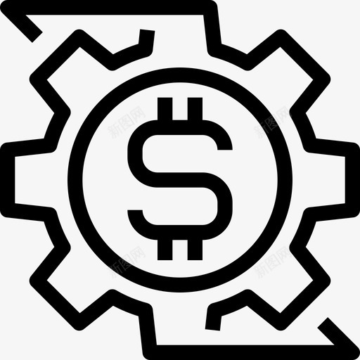 资金管理银行业务业务图标svg_新图网 https://ixintu.com 业务 公司业务 流程 资金管理 银行业务
