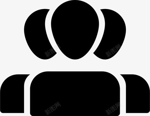 组人员用户图标svg_新图网 https://ixintu.com 人员 用户 组