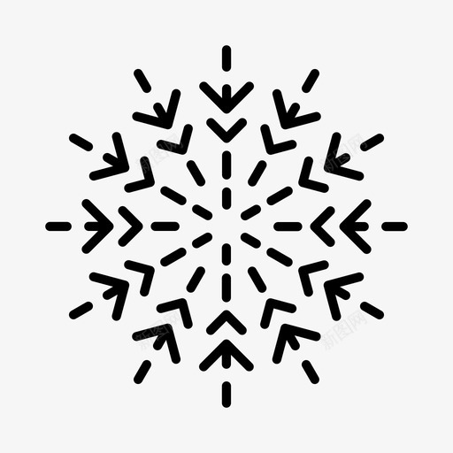 雪花高山霜冻图标svg_新图网 https://ixintu.com 冬天 冰晶 雪花 霜冻 高山