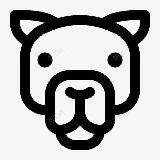 骆驼动物沙漠图标svg_新图网 https://ixintu.com jumpicon动物粗体线 动物 沙漠 脸 驼峰 骆驼