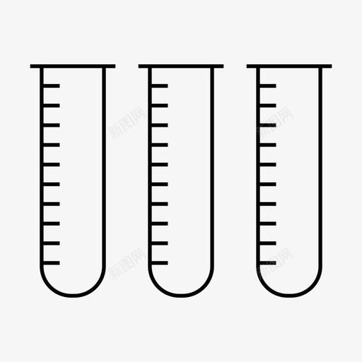 试管化学实验瓶图标svg_新图网 https://ixintu.com 化学 学校 实验瓶 教授 试管