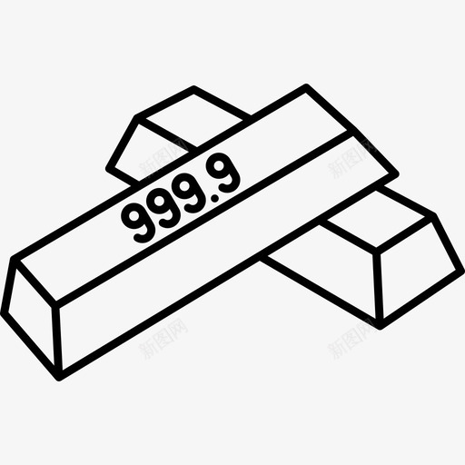 金条生意赌博图标svg_新图网 https://ixintu.com 生意 赌博 金条