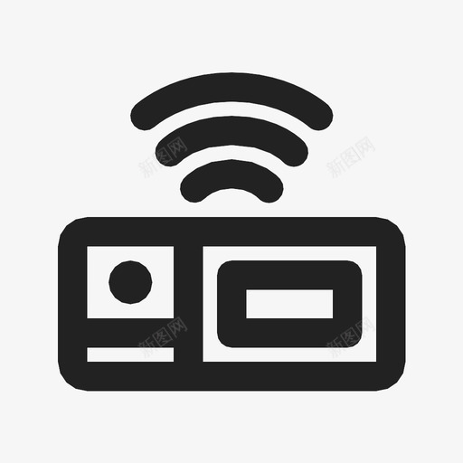 电视盒设备电子图标svg_新图网 https://ixintu.com 无线 电子 电视盒 设备 遥控