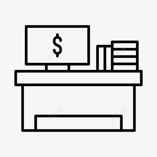 办公室商务电脑图标svg_新图网 https://ixintu.com 办公室 办公桌 商务 家具 工作 电脑