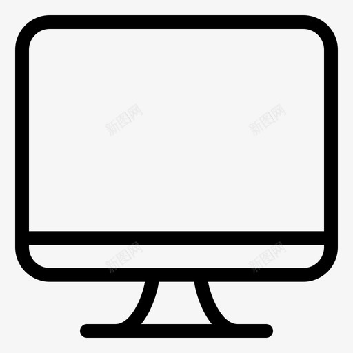 显示器计算机mac图标svg_新图网 https://ixintu.com mac 显示器 电视 计算机 设备