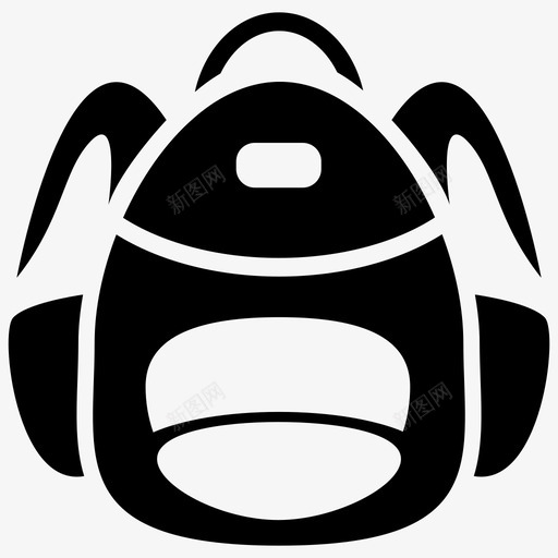 背包包书包图标svg_新图网 https://ixintu.com 书包 包 教育培训套装1第4部分 旅行 背包