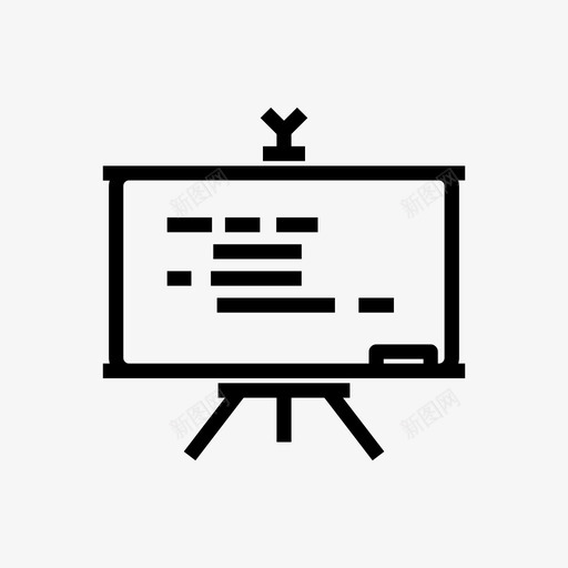 黑板教育学校图标svg_新图网 https://ixintu.com 学校 教育 白板 黑板