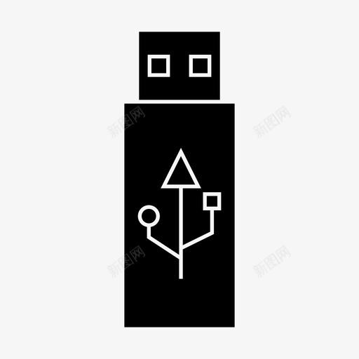 U盘闪存内存图标svg_新图网 https://ixintu.com U盘 内存 电脑硬件字形 闪存