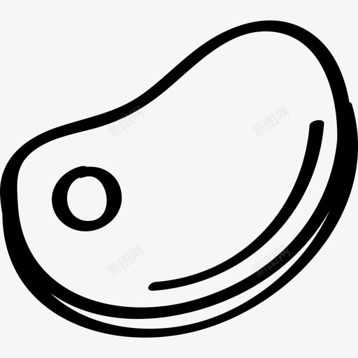 肉牛手绘图标svg_新图网 https://ixintu.com 手绘 牛 猪肉 肉 食品手绘