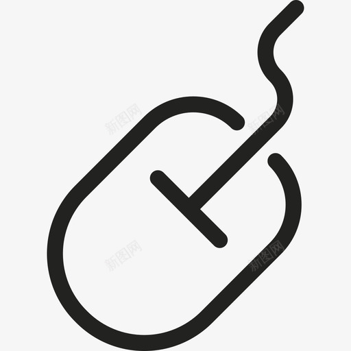 斜线鼠标技术图形版图标svg_新图网 https://ixintu.com 图形版 技术 斜线鼠标