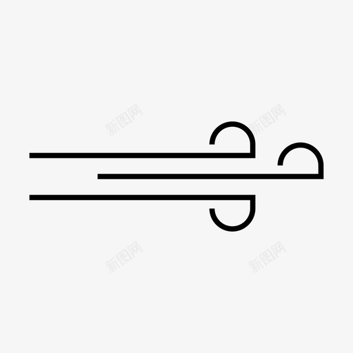 风空气吹图标svg_新图网 https://ixintu.com 冬天的季节 吹 空气 风