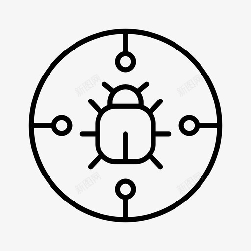 病毒病菌感染图标svg_新图网 https://ixintu.com 感染 技术 毒性 病毒 病菌 科学 科学和技术