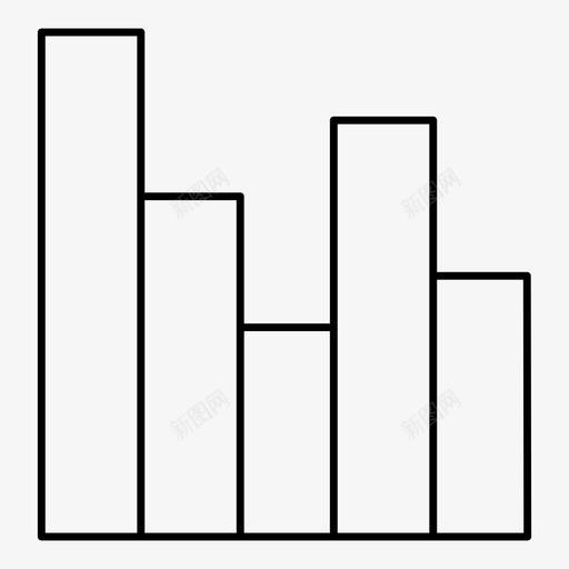 条形图财务统计图标svg_新图网 https://ixintu.com 条形图 统计 财务