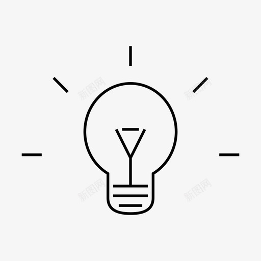 灯想法概念图标svg_新图网 https://ixintu.com 学派 思想 想法 概念 灯 观点