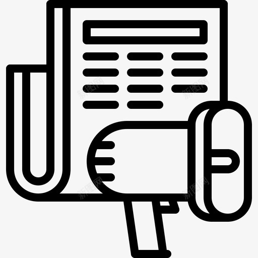营销扩音器新闻图标svg_新图网 https://ixintu.com 扩音器 报纸 搜索引擎优化 新闻 营销