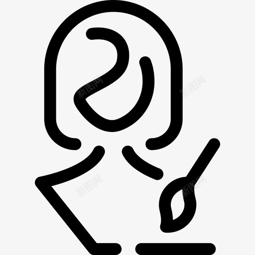 艺术中的女人女人直系女人图标svg_新图网 https://ixintu.com 女人 直系女人 艺术中的女人