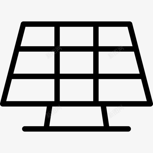 太阳能电池板能源电力图标svg_新图网 https://ixintu.com 太阳能电池板 电力 能源 能源和工业概况