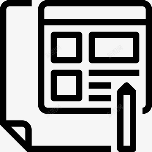 网页应用开发图标svg_新图网 https://ixintu.com 应用 开发 策划 网站 网页设计 网页设计和网页开发