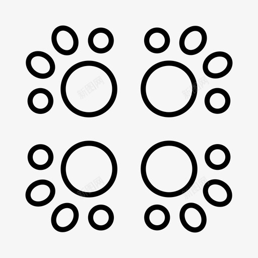 动物哺乳动物爪子印图标svg_新图网 https://ixintu.com 动物 动物园 哺乳动物 爪子印 野生动物