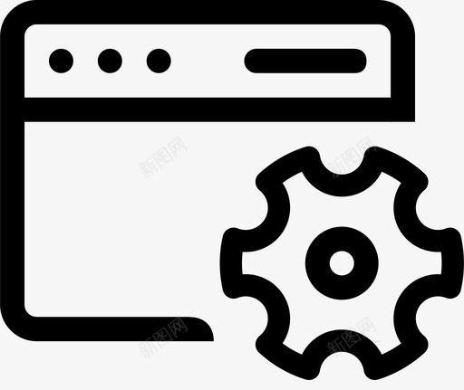 齿轮配置齿轮设置齿轮浏览器图标svg_新图网 https://ixintu.com 齿轮浏览器 齿轮设置 齿轮配置