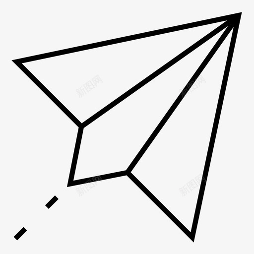 送纸飞机通讯和媒体图标svg_新图网 https://ixintu.com 纸飞机 送 通讯和媒体