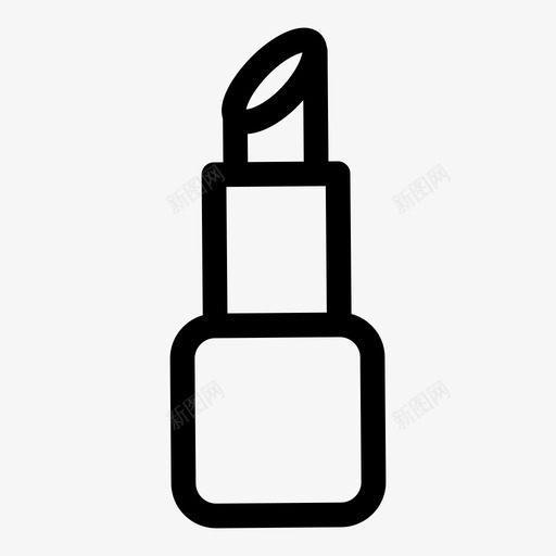 口红化妆品风格图标svg_新图网 https://ixintu.com 化妆品 口红 风格