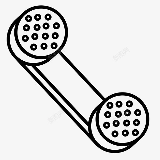 电话通话手机图标svg_新图网 https://ixintu.com web和ui图标线条样式 手机 电话 联系人 通讯 通话