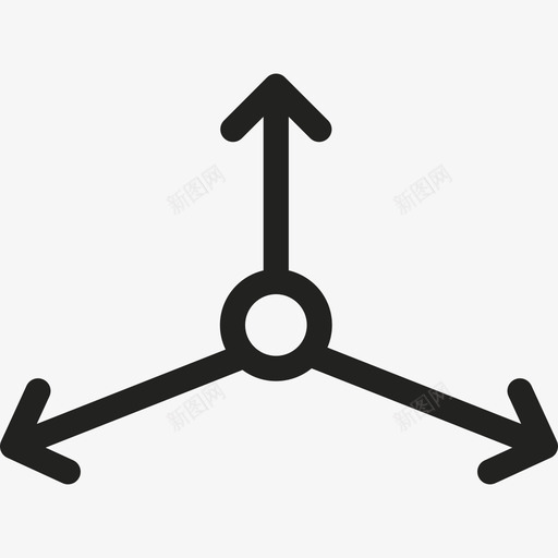 轴箭头图形版图标svg_新图网 https://ixintu.com 图形版 轴箭头
