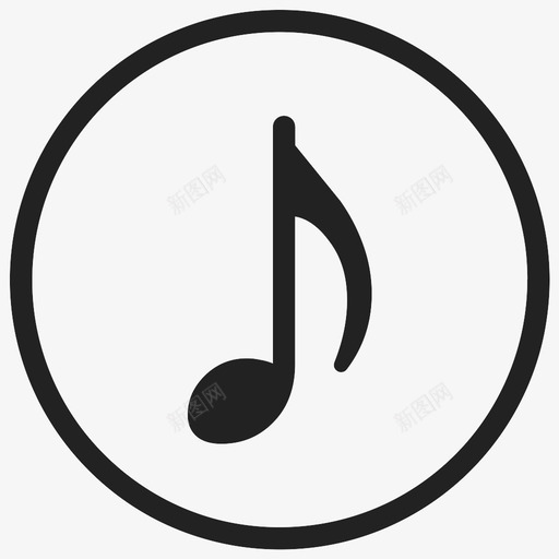 旋律音乐音符图标svg_新图网 https://ixintu.com 旋律 曲调 音乐 音符
