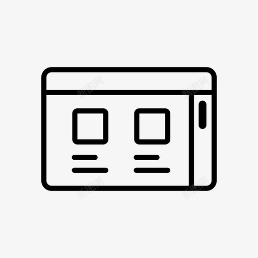 网站线框窗口组件界面图标svg_新图网 https://ixintu.com 用户界面组件 界面 组件 网站线框窗口