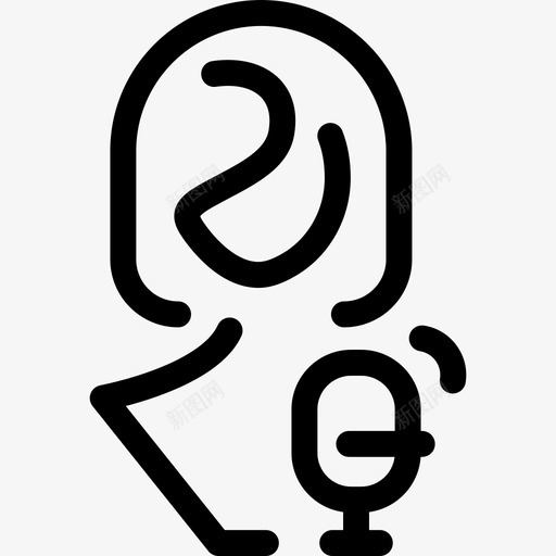 女性脱口秀女士们直男图标svg_新图网 https://ixintu.com 女士们 女性脱口秀 直男