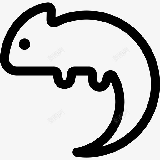 变色龙杰克森纳马卡图标svg_新图网 https://ixintu.com 变色龙 杰克森 爬行动物 爬行动物和两栖动物轮廓 纳马卡 豹 面纱