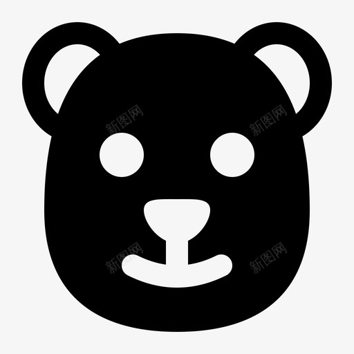 熊动物灰熊图标svg_新图网 https://ixintu.com 动物 头 极地 灰熊 熊 跳跃图标动物雕文 野生
