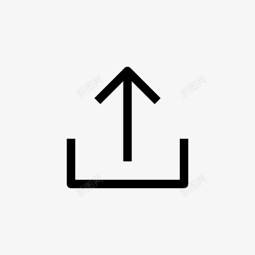 上传箭头上移图标svg_新图网 https://ixintu.com 上传 上移 箭头