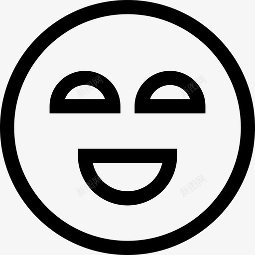 笑情脸图标svg_新图网 https://ixintu.com 好 情 皮索尼瘦 笑 脸 高兴
